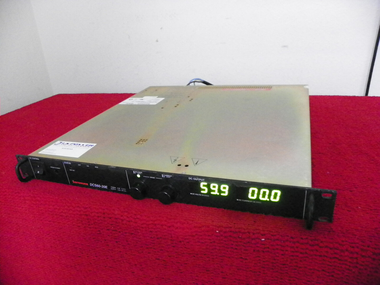 Sorensen DCS60-20E M54M130 60V, 20A,1.2 kW, Prog. DC Power Supply Sorensen DCS60-20E M54M130 60V, 20A,1.2 kW, Prog. DC Power Supply